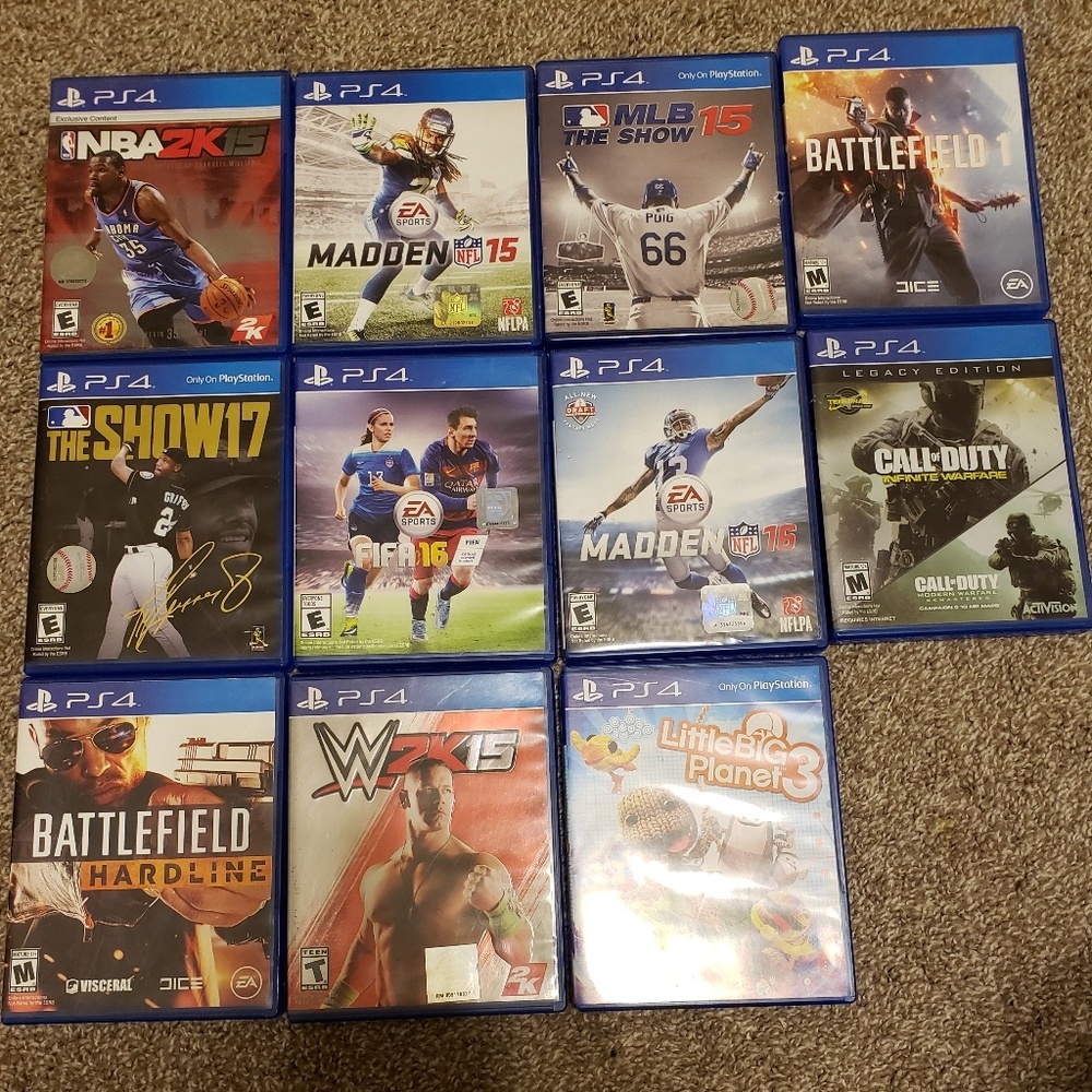 Ps4 games gently used